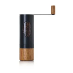 AdhocKaffeemühle Mrs.Bean Akazie/schwarz 21,8cm mit Kurbel