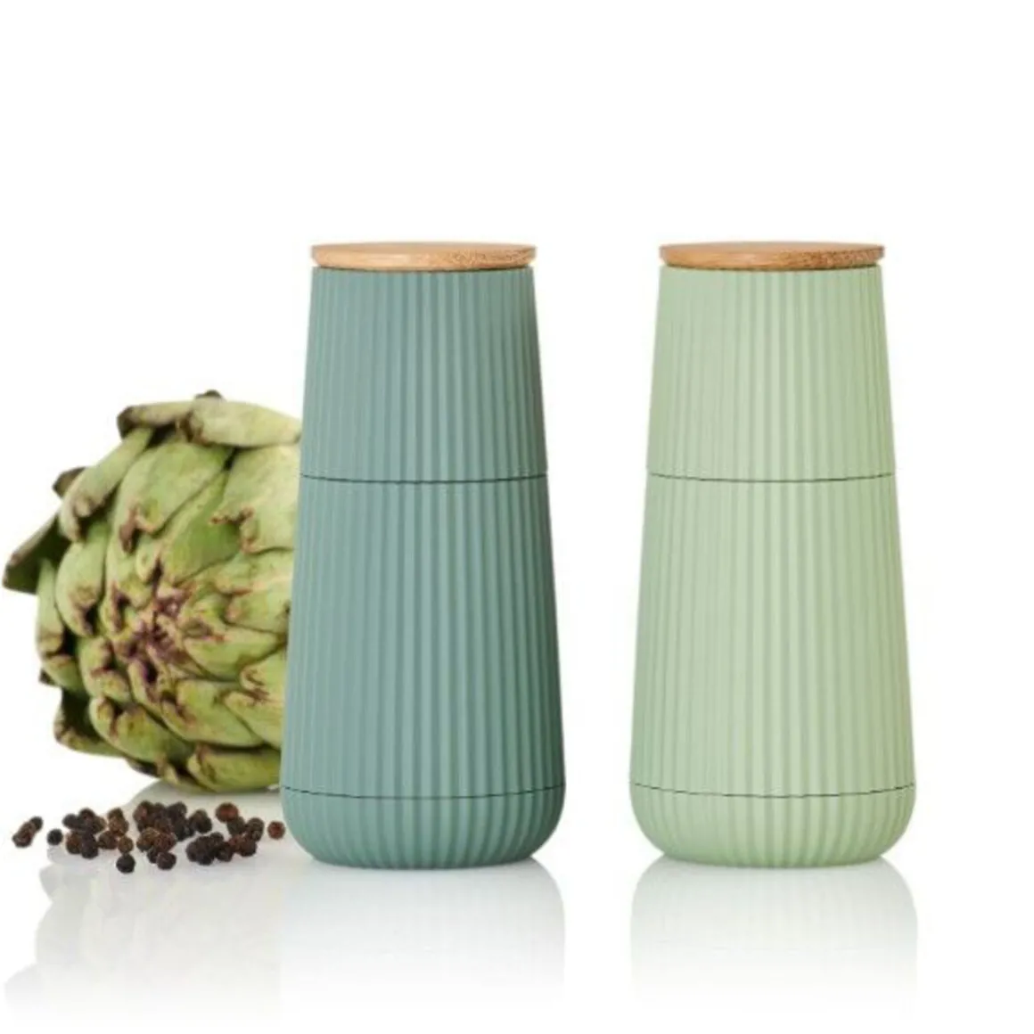 AdhocPfeffer- und Salzmühle 2-tlg. Scape dark green/light green
