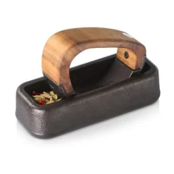 AdhocWiegemörser Rocca Gusseisen/Akazie 17x10,7x7,2cm