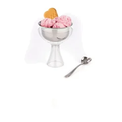 AlessiEisbecher mit Löffel weiss Big Love