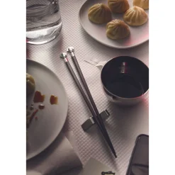 AlessiEssstäbchen Anna Stick 3-tlg. Ebenholz