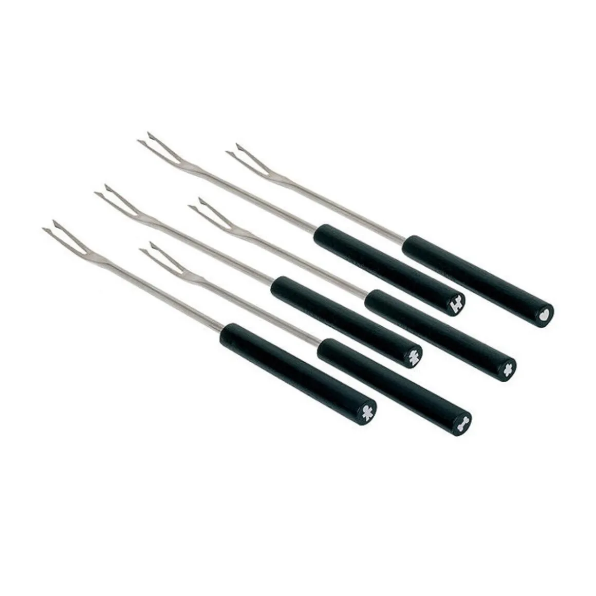 AlessiFonduegabeln 6er-Set Mami schwarz