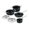 AlessiTopf-Set 6-tlg. Pots & Pans schwarz