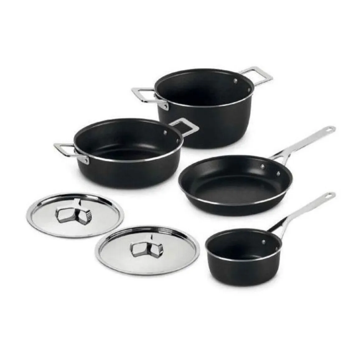 AlessiTopf-Set 6-tlg. Pots & Pans schwarz