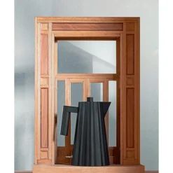 AlessiWasserkocher 1,7 l 2400 W Plissé schwarz