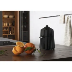 AlessiZitruspresse 28 cm Plissé schwarz