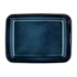 BitzAuflaufform 28x21x8 cm schwarz/blau