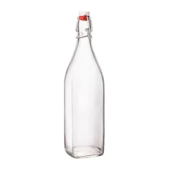 Bormioli Rocco1,00 ltr Glasflasche Swing eckig mit Bügelverschluss
