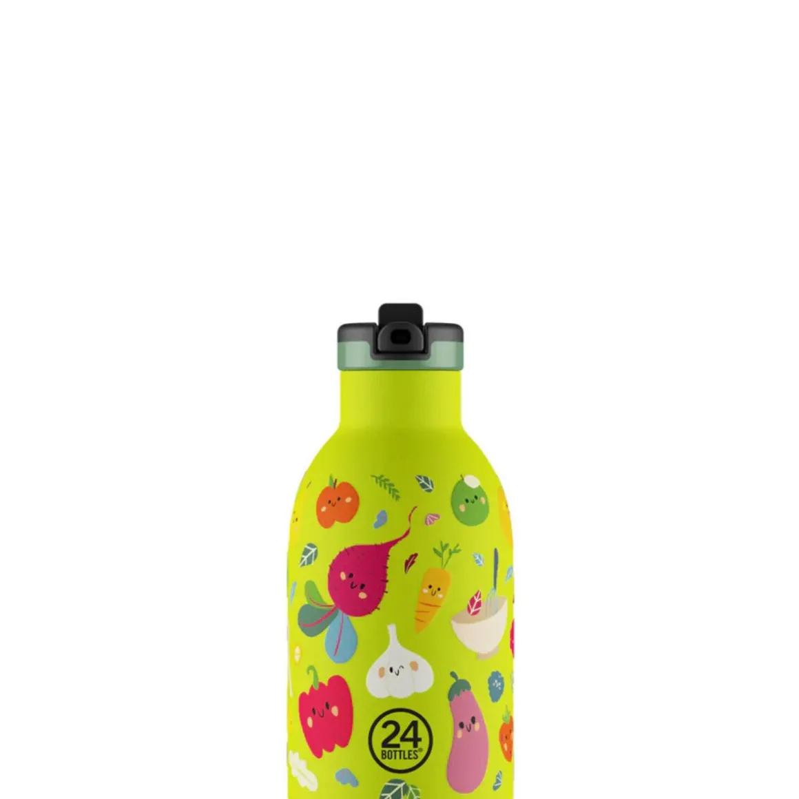 24bottlesThermo-Trinkflasche 0,33 l Kids Insulated Bottle Veggie Friends