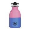 24bottlesTrinkflasche 0,25 l Kids Bottle REactive II Pink/Blue