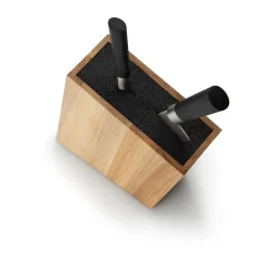 ContinentaMesserblock m. flex. Einsatz Eiche 28,5x8x19cm