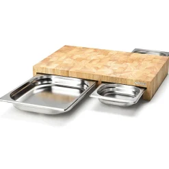 ContinentaMultifunktionsbrett 50x33x8 cm Gummibaum-Stirnholz