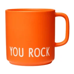 Design LettersHenkelbecher 8 cm Favourite Your Rock orange