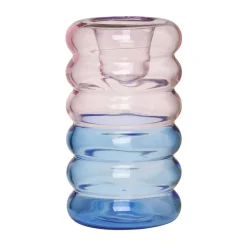 Design LettersKerzenständer 9 cm Hoop pink/blau