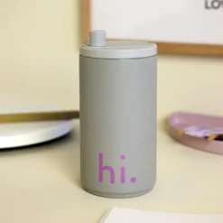 Design LettersReisebecher hi. 0,35 l grau