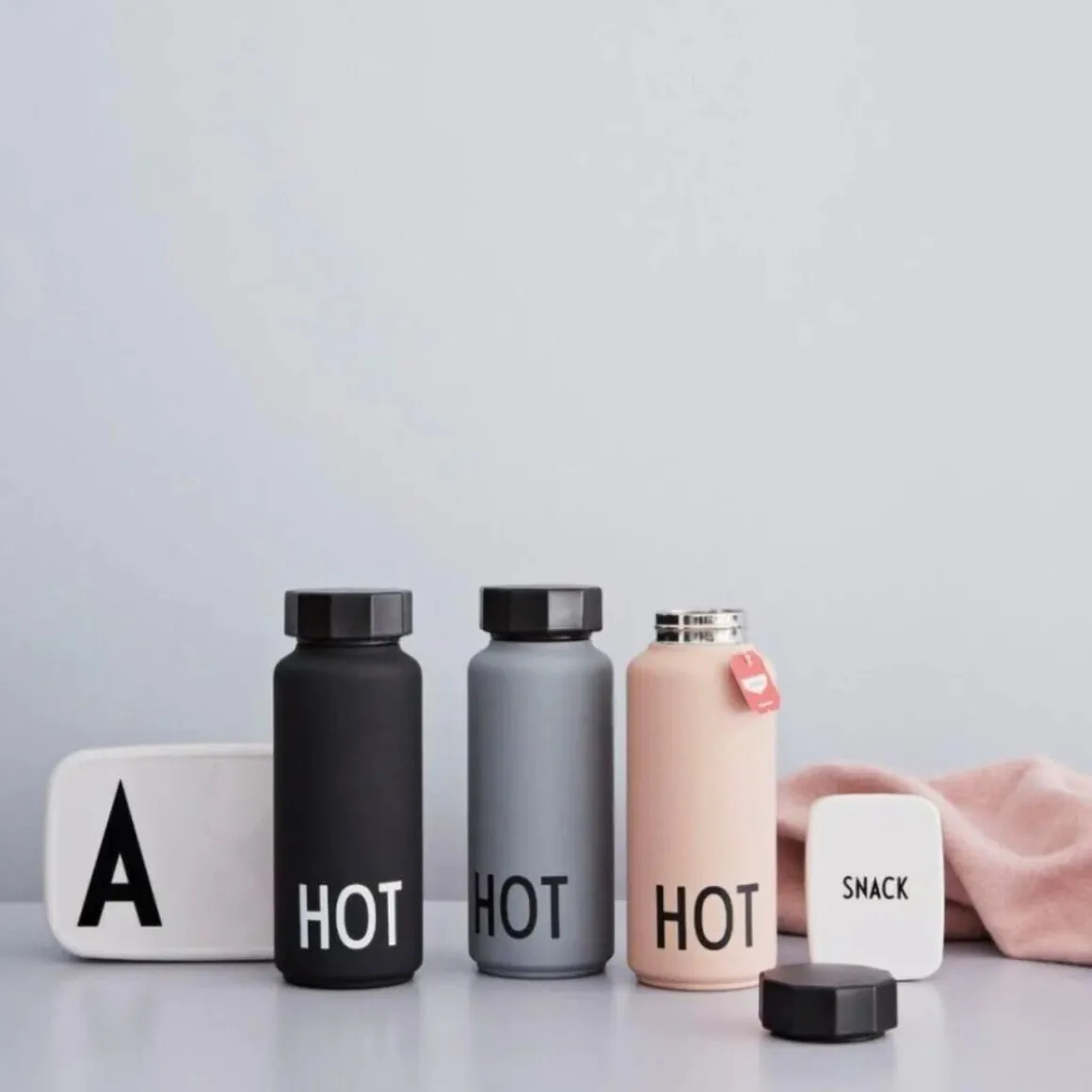 Design LettersThermoflasche 0,5 l Hot&Cold Hot schwarz