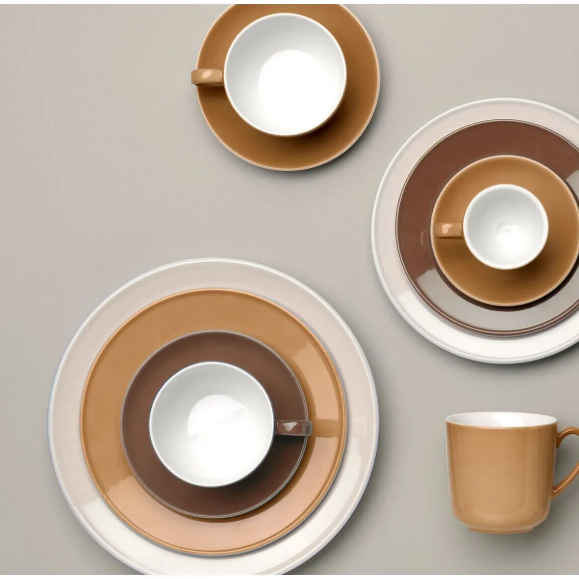 DibbernCappuccino-Untertasse 16 cm Solid Color Chocolate