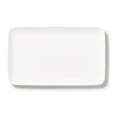 DibbernPlatte eckig 25 cm Fine Bone China Pure weiß