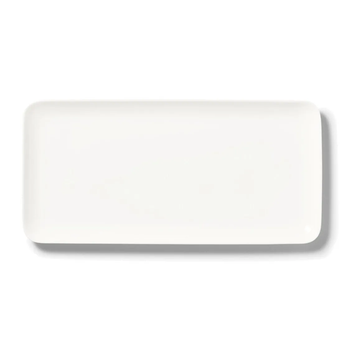 DibbernPlatte eckig 27 cm Fine Bone China Pure weiß