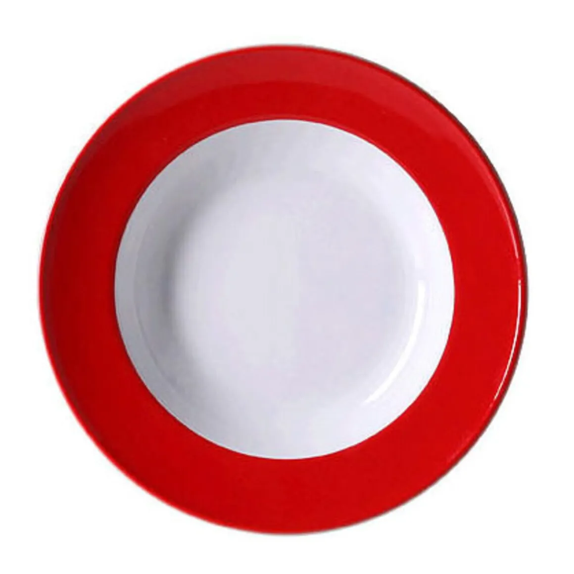 DibbernSuppenteller 23 cm Solid Color Signalrot
