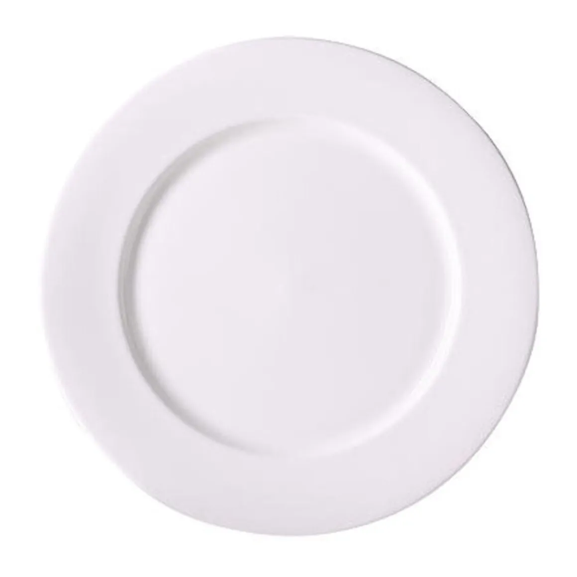 DibbernTeller flach 32 cm Bone China weiss