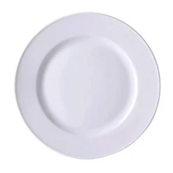 DibbernTeller flach 28 cm Fahne Solid Color weiss