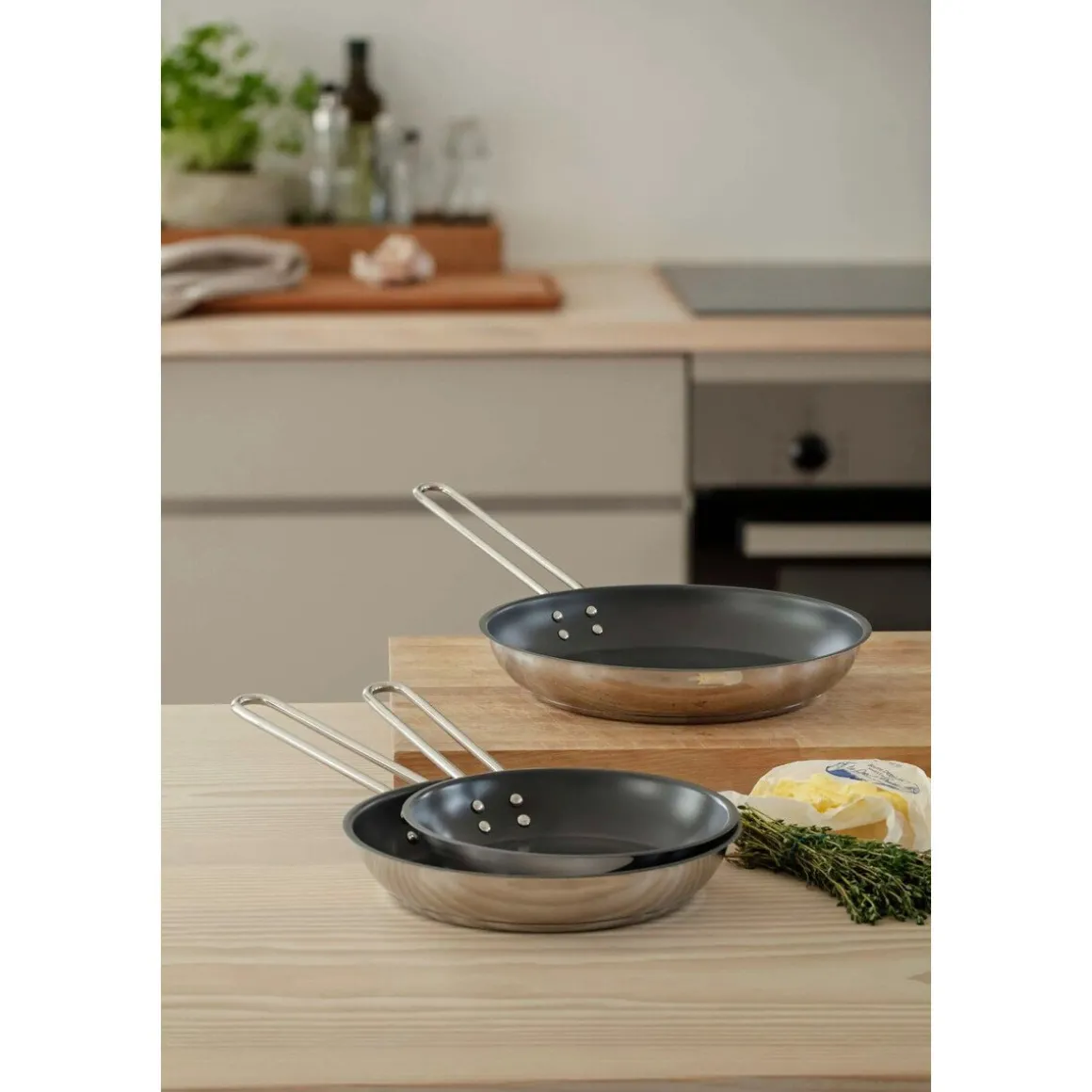 Eva SoloBratpfanne Edelstahl 28cm Slip-Let® Laser Titanium