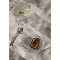 ferm LIVINGServierschüsseln 12,2 cm 4er-Set Ripple klar