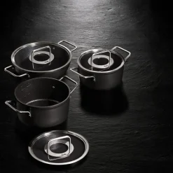 FisslerBratentopf mit Glasdeckel 28 cm Adamant schwarz