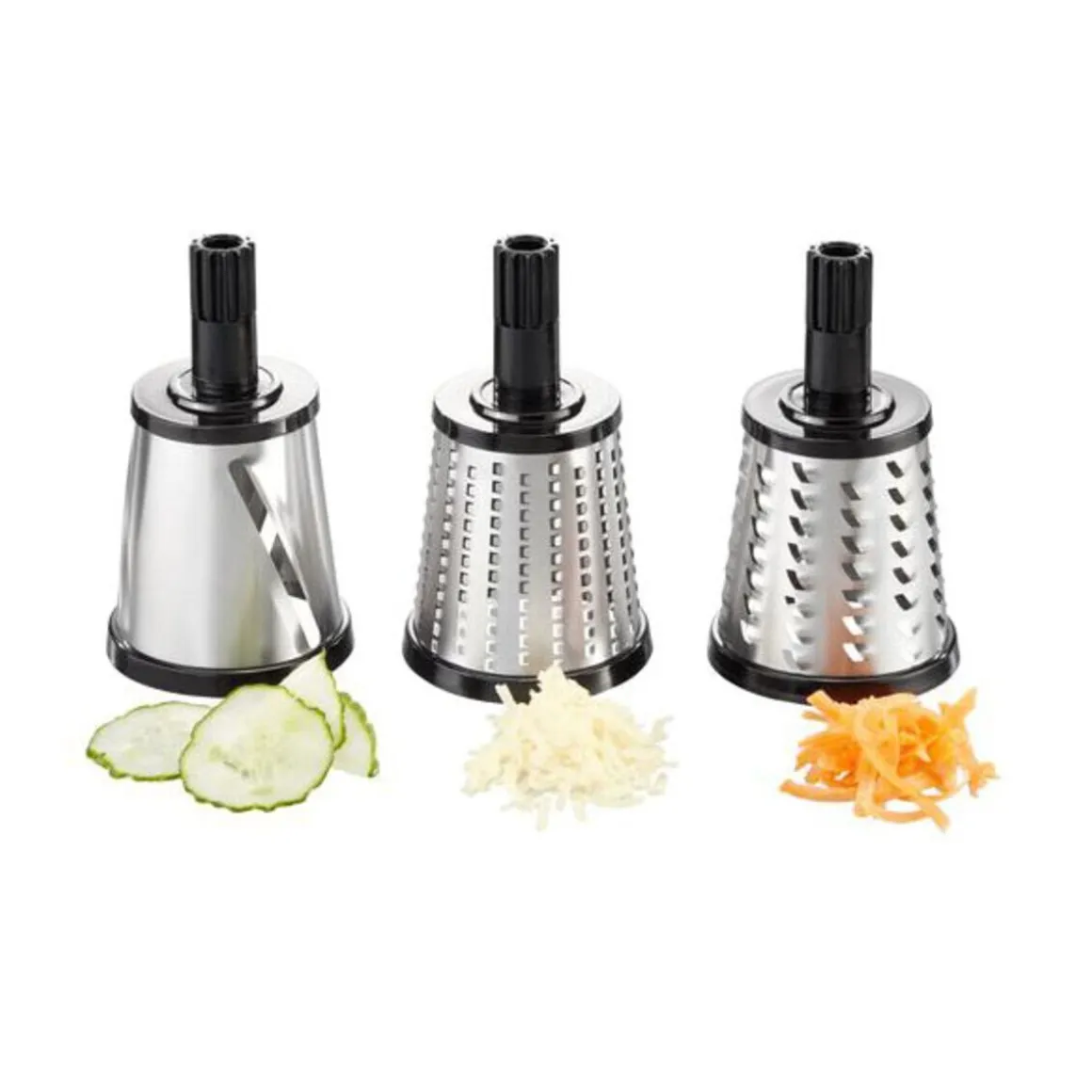 GefuTrommelreibe Transforma 4-tlg. schwarz