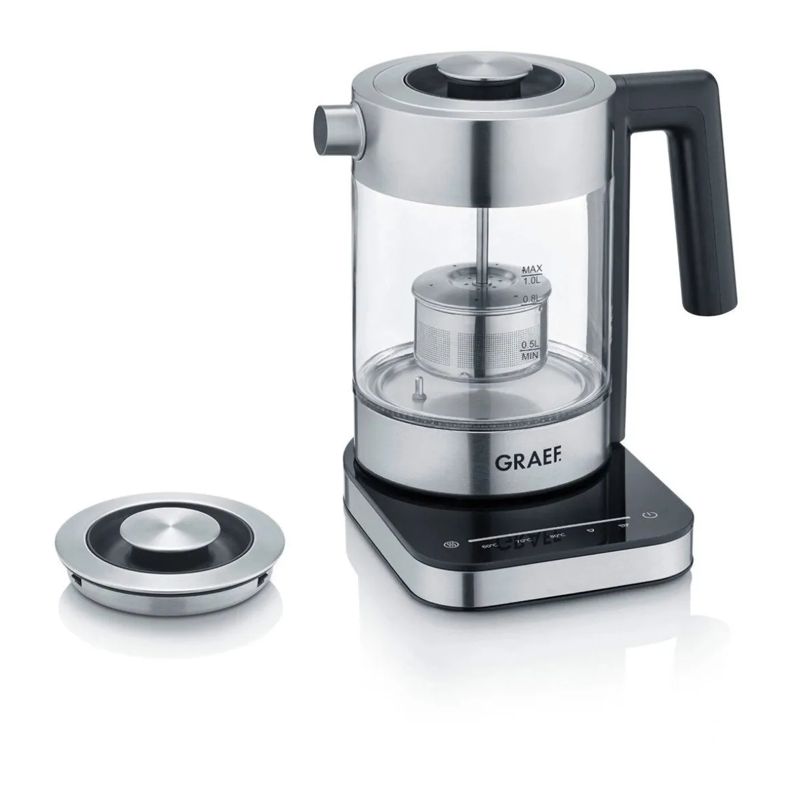 GraefGlaswasserkocher WK350 1,0 l 2000 W klar