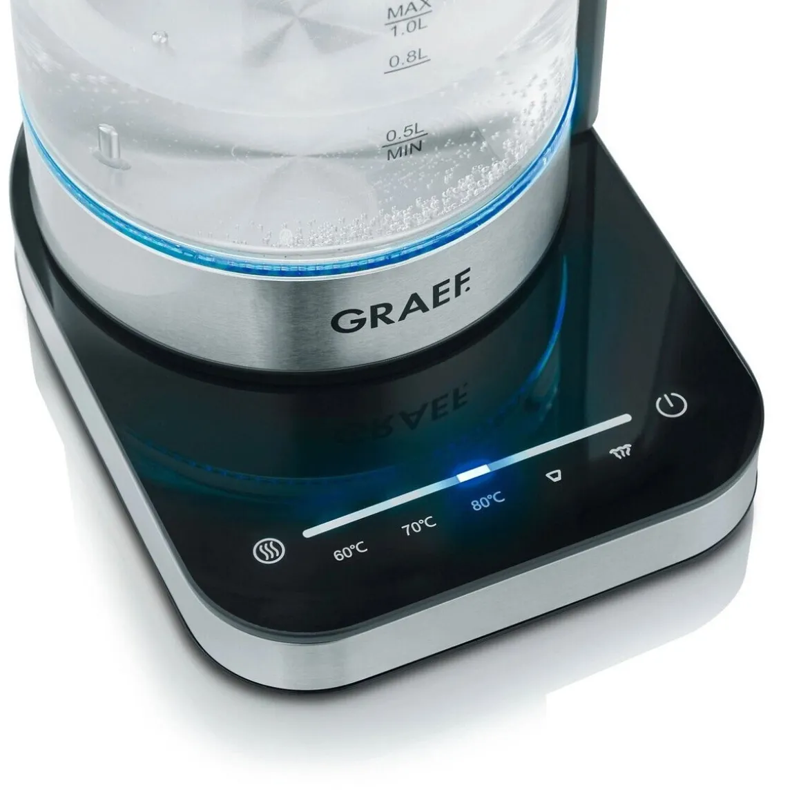 GraefGlaswasserkocher WK350 1,0 l 2000 W klar