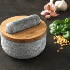 Joseph JosephMörser granit mit Bambusdeckel Dash