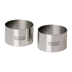 KaiserTeig- und Speiseringe 2er-Set Piccantini silber