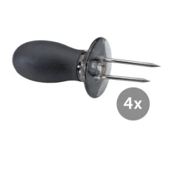 KüchenprofiMaiskolbenhalter 4er-Set BBQ schwarz