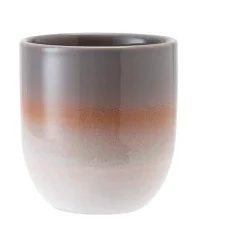 LadelleBecher 8,5x8,5x9cm Cafe grau strukturiert