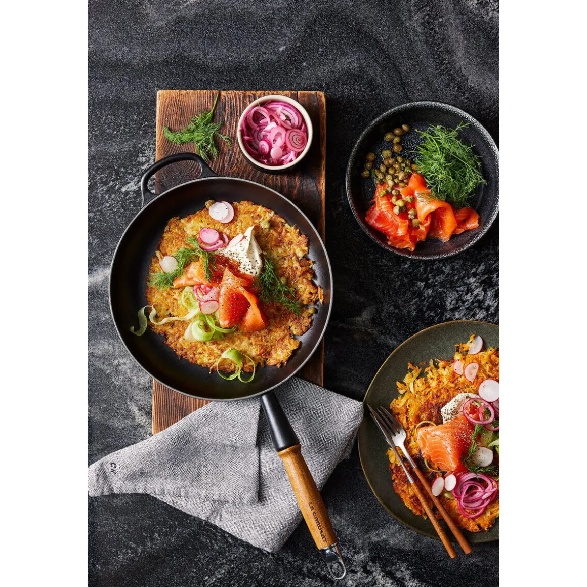 Le CreusetBratpfanne 24 cm Signature schwarz