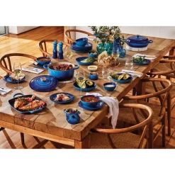 Le CreusetGourmet-Profitopf mit Deckel 30 cm Signature azure