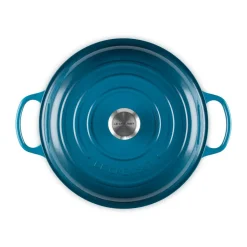 Le CreusetGourmet-Profitopf mit Deckel 30 cm Signature Deep Teal