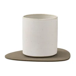 LINDDNAGlasuntersetzer 11x13 cm Curve Corduroy nomad grey