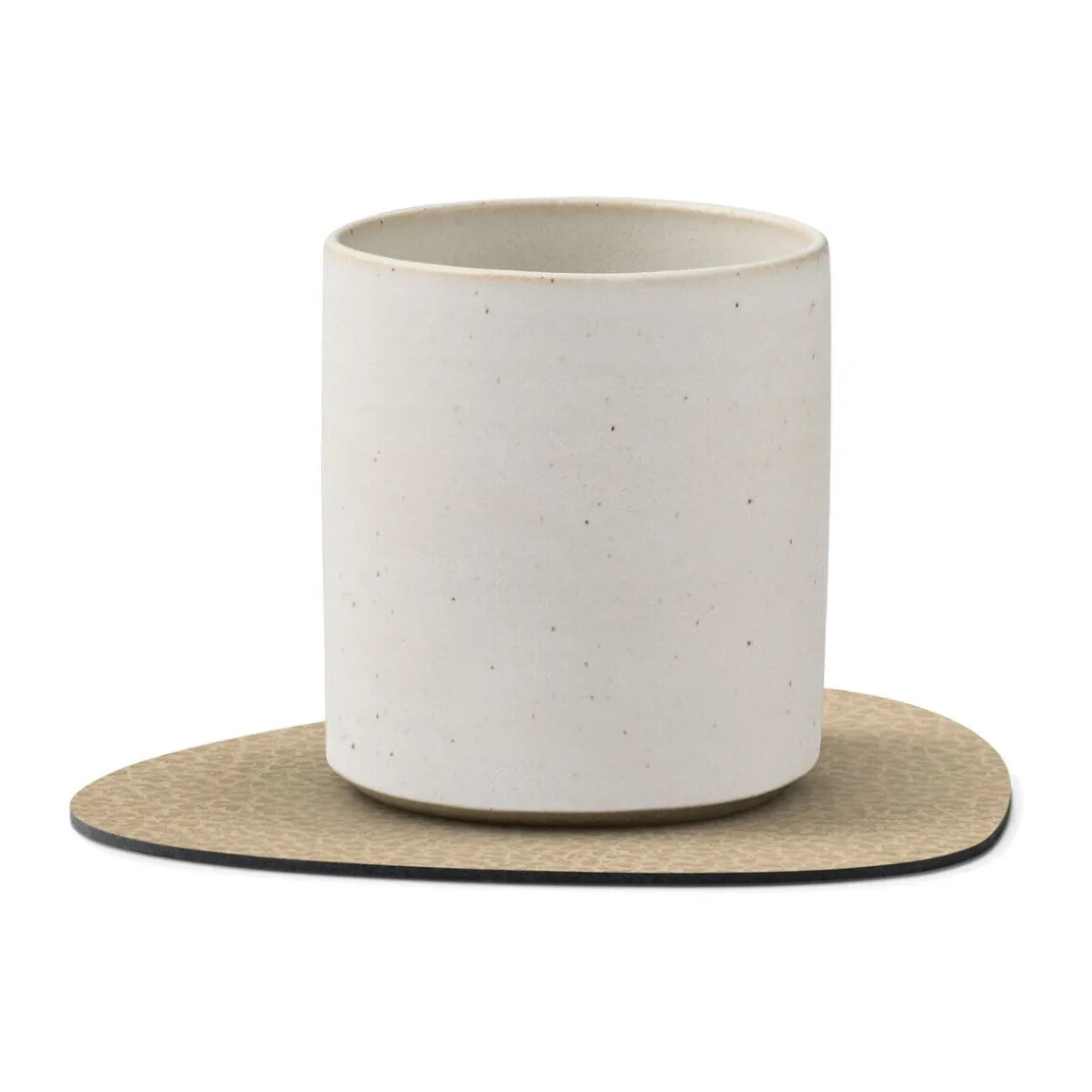 LINDDNAGlasuntersetzer 11x13 cm Curve Hippo sand