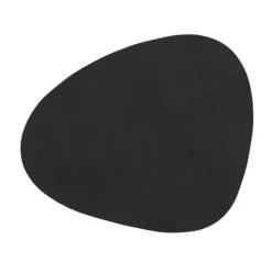 LINDDNAGlasuntersetzer 11x13 cm Curve Nupo black