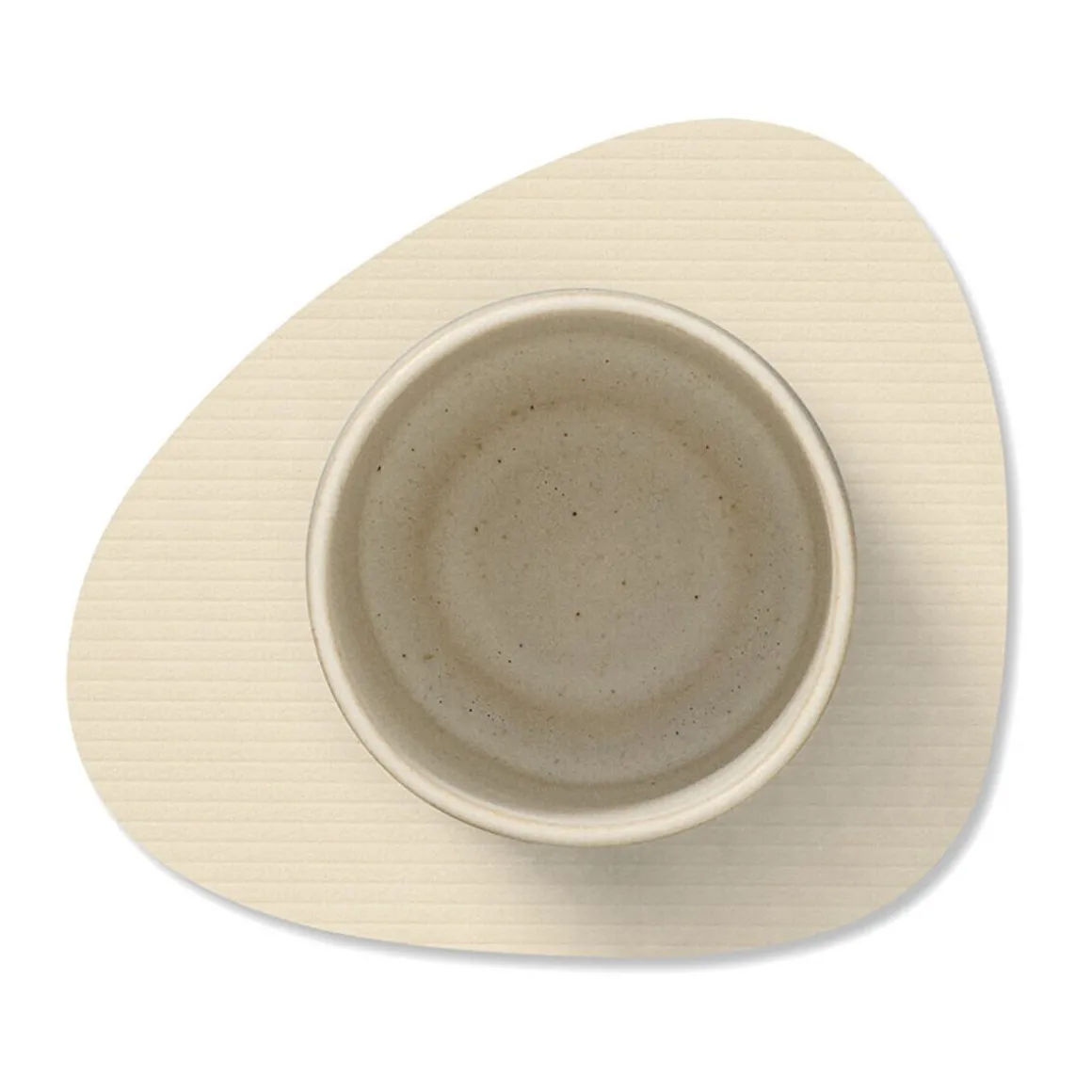 LINDDNAGlasuntersetzer 11x13 cm Curve Corduroy vanilla