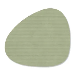LINDDNAGlasuntersetzer 11x13 cm Curve Corduroy olive green