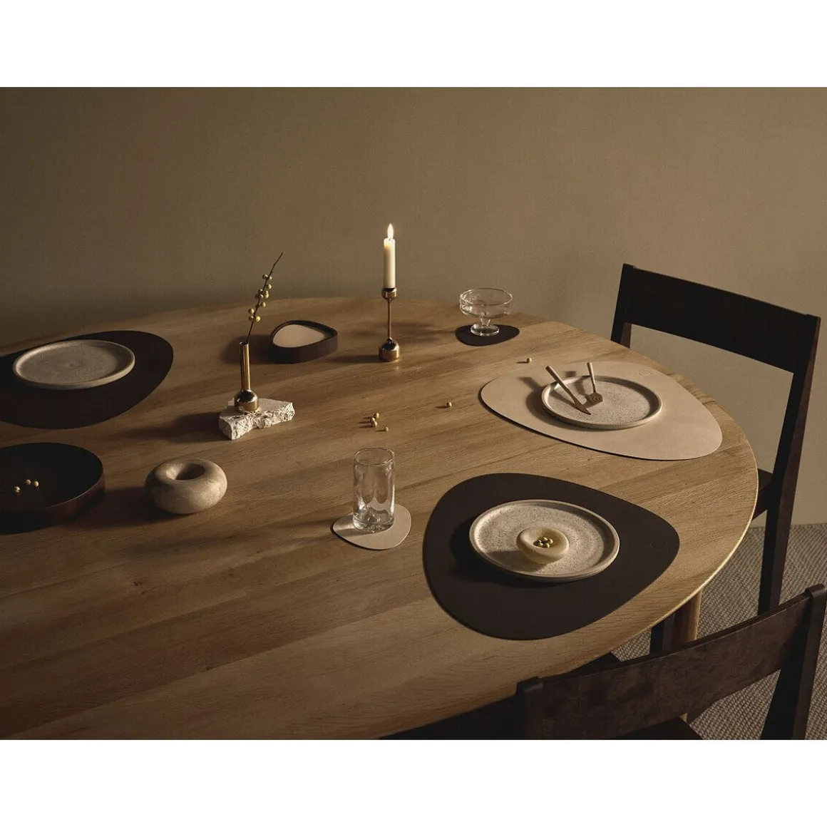 LINDDNAGlasuntersetzer 11x13 cm Curve Nupo hazel