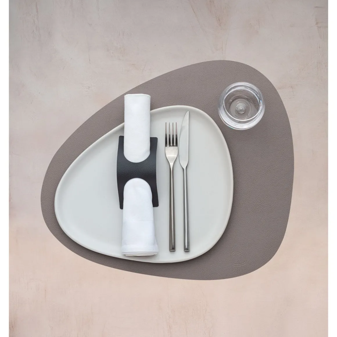 LINDDNATischset L 37x44 cm Curve Serene ash