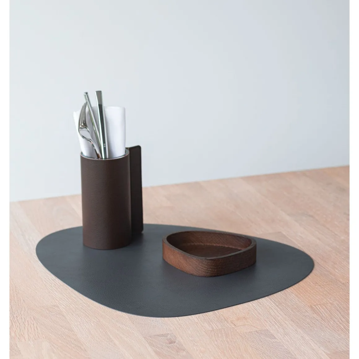 LINDDNATischset L 37x44 cm Curve Serene anthracite