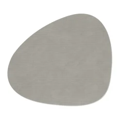 LINDDNATischset L 37x44 cm Curve Corduroy light grey