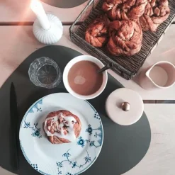 LINDDNATischset L 37x44 cm Curve Nupo anthracite