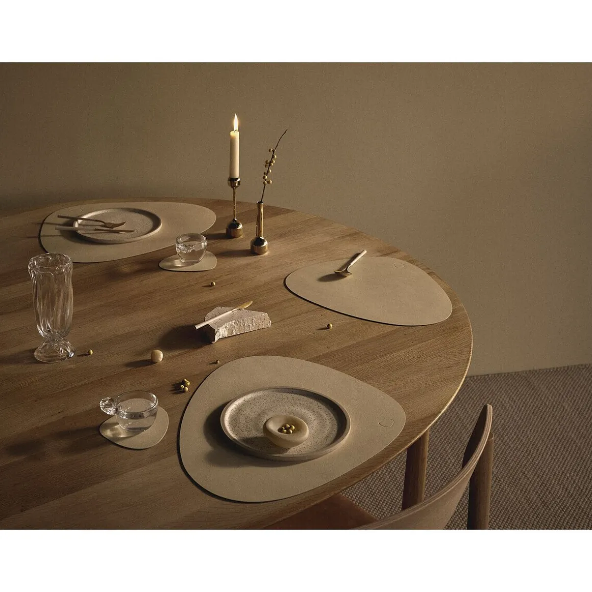 LINDDNATischset L 37x44 cm Curve Nupo vanilla